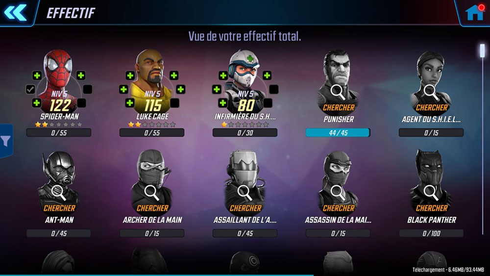 d&eacute;bloquer personnages marvel strike force