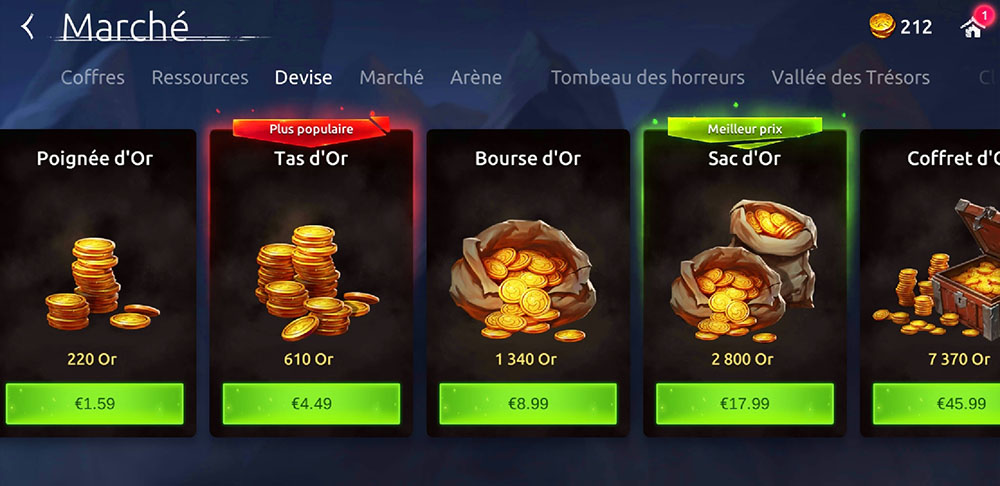 devise age of magic dans le march&eacute;