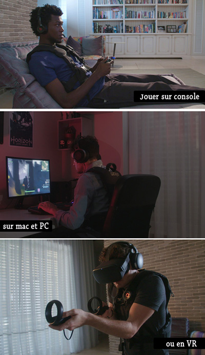 edge woojer veste gaming console pc vr