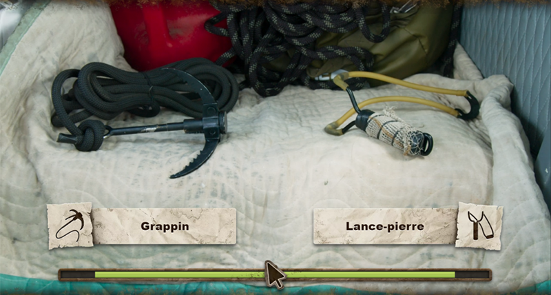 grappin ou lance pierre choix you vs wild