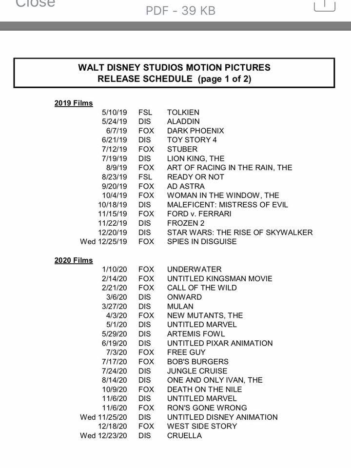 planning sorties disney page 1