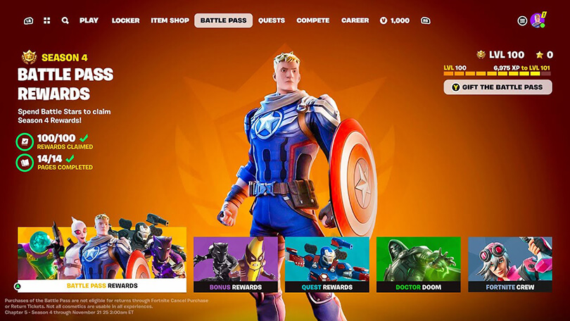 skin captain america fortnite