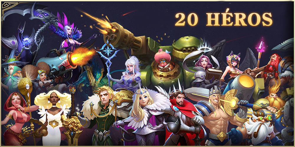 tous les h&eacute;ros art of conquest